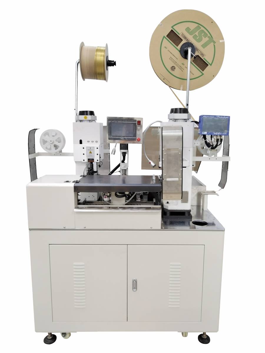 HC-2020DZ多芯護(hù)套線全自動雙頭壓接機